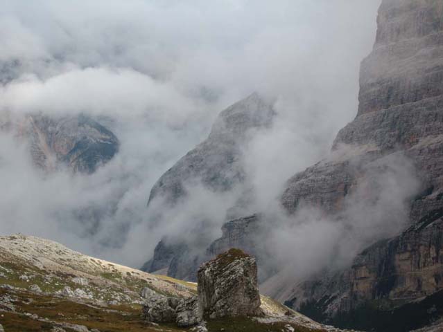 Nebbia in Val Travenanzes